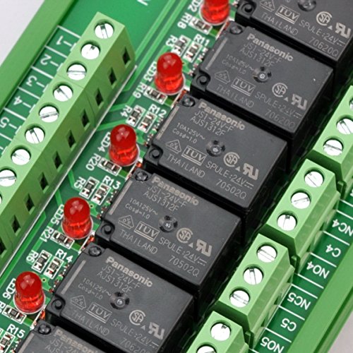 Electronics-Salon Din Rail Mount 8 Spdt Power Relay Interface Module. (Operating Voltage: Dc 24V) #TOP7
