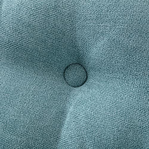 Rocking Chair, Modern High Back Nursery Rocking Armchair, Mid-Century Upholstered Accent Glider Rocker With Fabric Padded Seat For Baby, Adult, Old Man (Teal) #TOP4