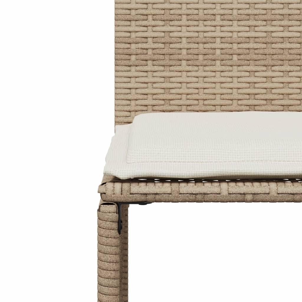 vidaXL Set da Pranzo da Giardino 7 pz con Cuscini Beige in Polyrattan, Set da Pranzo, Set per Esterni, Set mobili da Esterno, Set da Giardino