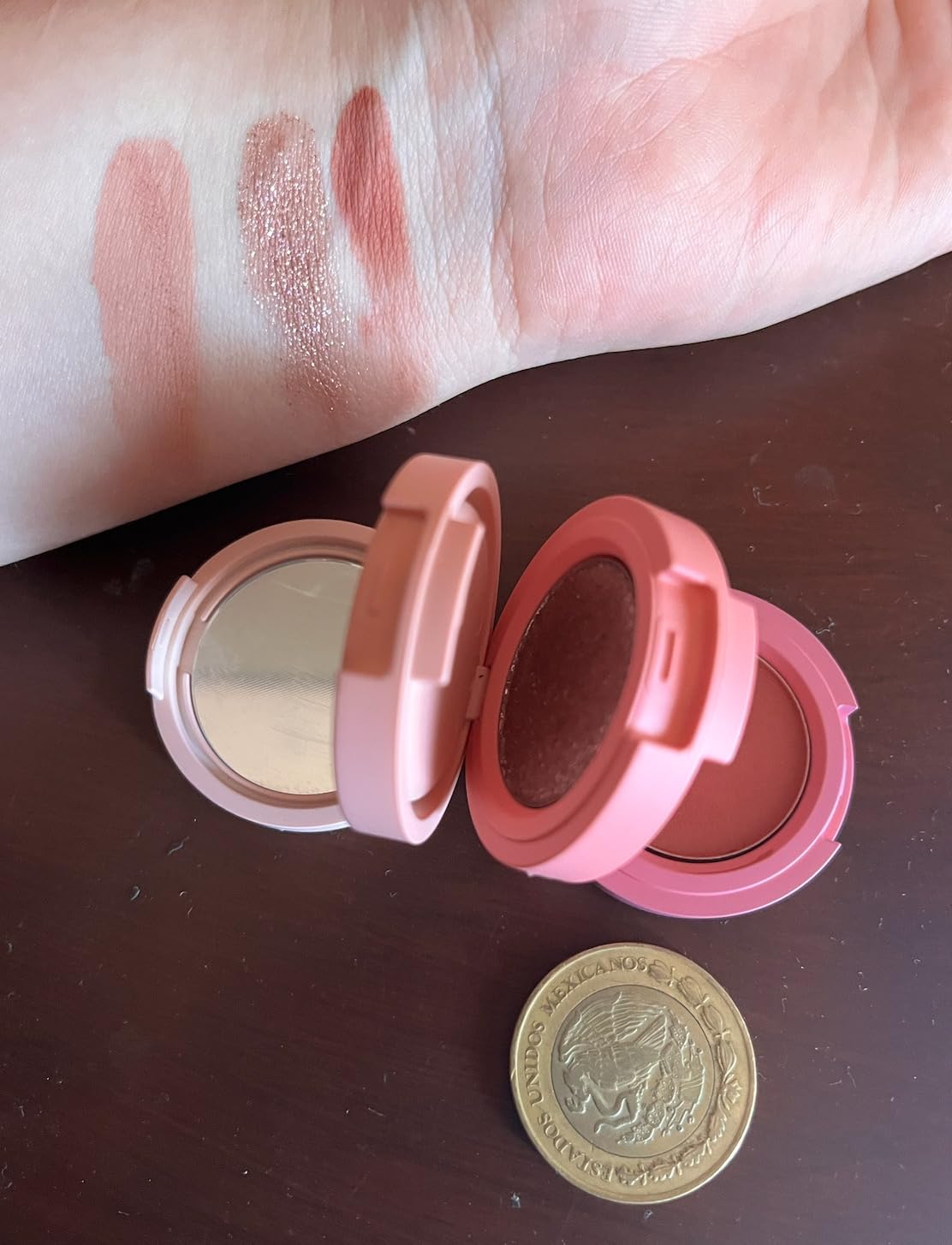 Kaja Beauty Bento Collection - Bouncy Eyeshadow Trio | 16 Peach Madeline | Nude Peach Tone | Vegan, Cruelty free 4.1g