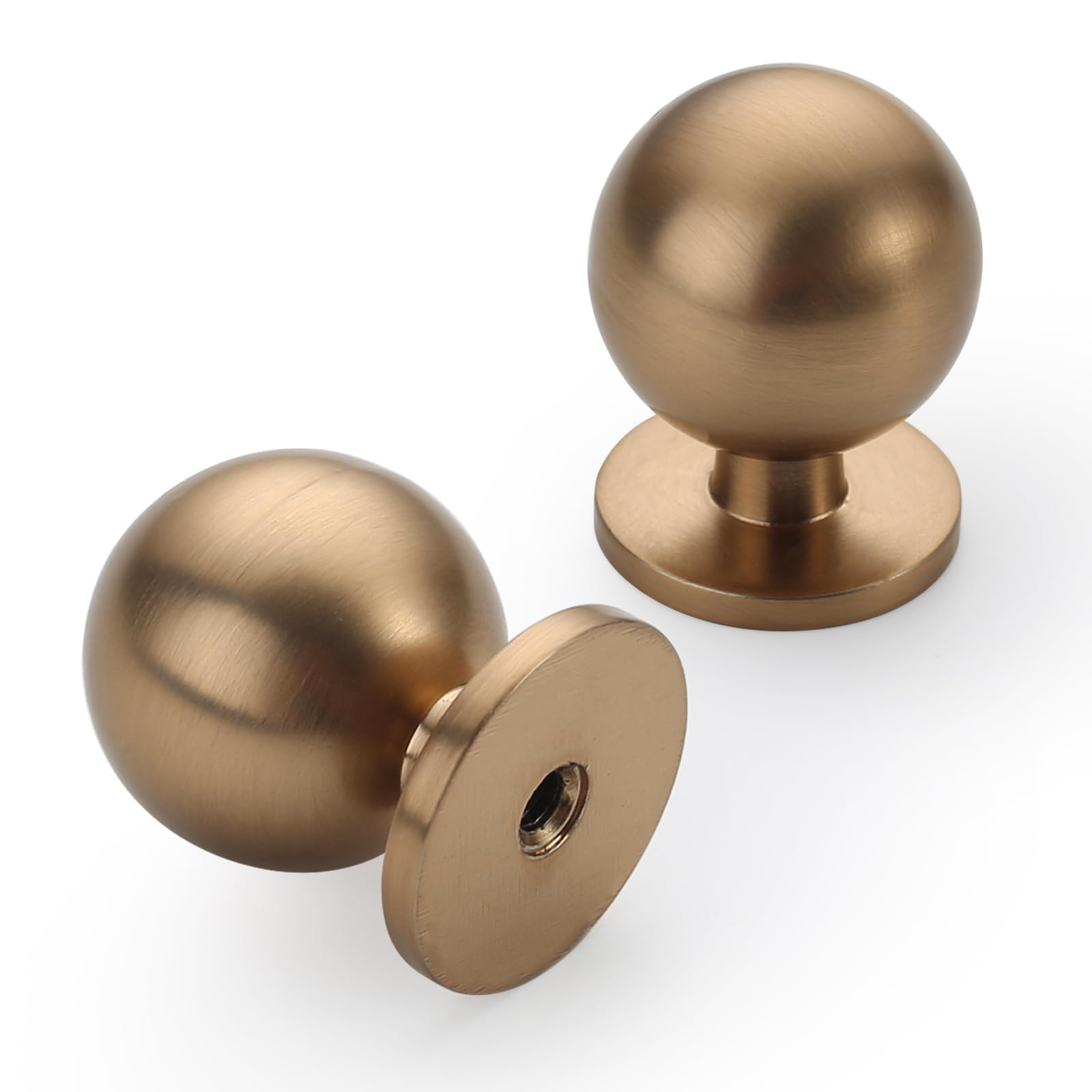 Asidrama 10 Pack 1 Inch Champagne Bronze Kitchen Cabinet Knobs, Cabinet Knobs Kitchen Cabinet Hardware for Cupboard Drawer Knobs Dresser Knobs — Amazon image 14