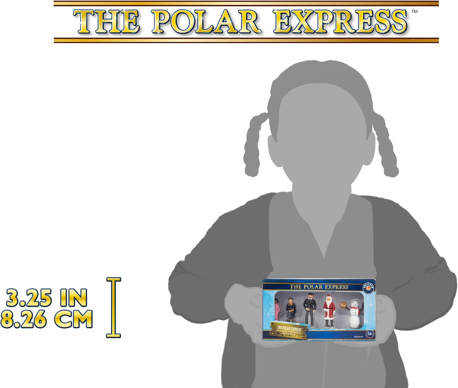 Lionel The Polar Express 5-Piece Miniature Figure Set with Conductor, Hero Boy, Hero Girl, Santa & Snowman – Model Train People Pack Christmas Layout Accessory, Ages 14+