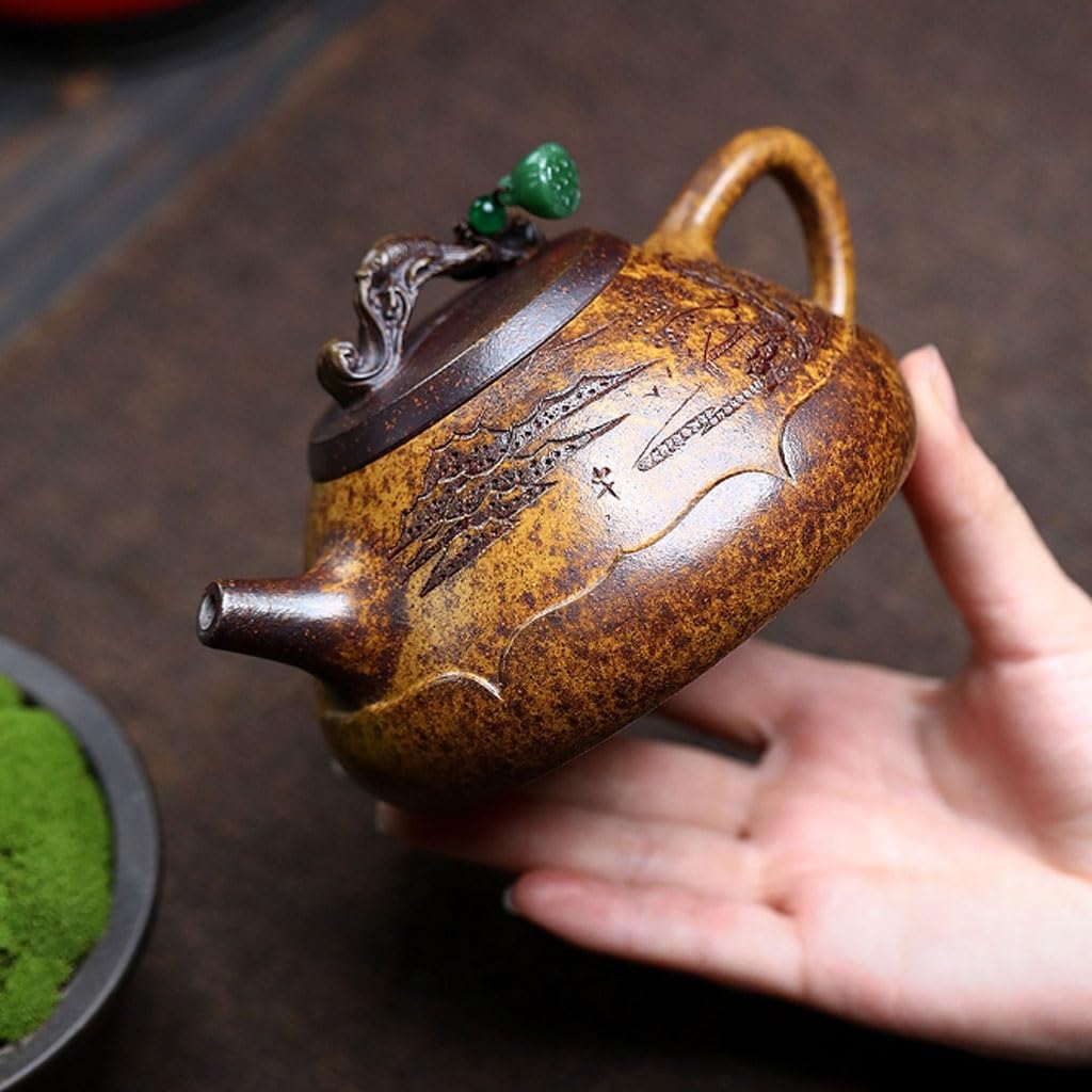 ENGENDER Théières Théière Chinoise Rétro Ruyi Guanshan, Infuseur À Thé Kung Fu for La Maison Theiere Fonte