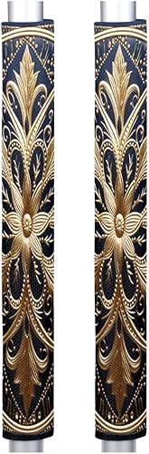 Vista 196 de Pardick Juego de 2 fundas para manija de puerta de refrigerador, huevo de madera de Pascua, lavable, para nevera, lavavajillas, Mocrowave, horno, z