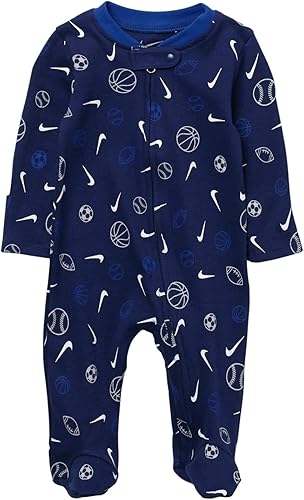 Nike Pelota deportiva con cremallera completa para dormir y jugar, Azul Vacío (56h592-u9j)Blanco