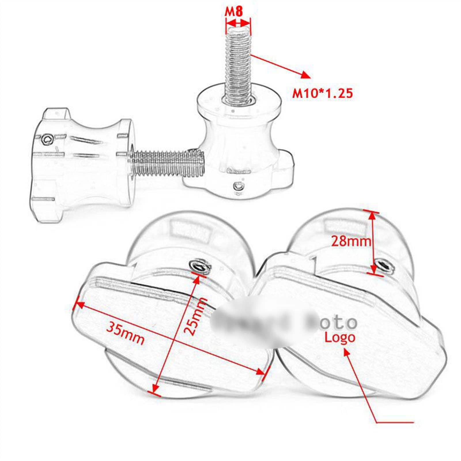 Glissières de cadre pour Kawasaki ZH2 Z H2 ZH 2 2019 2020