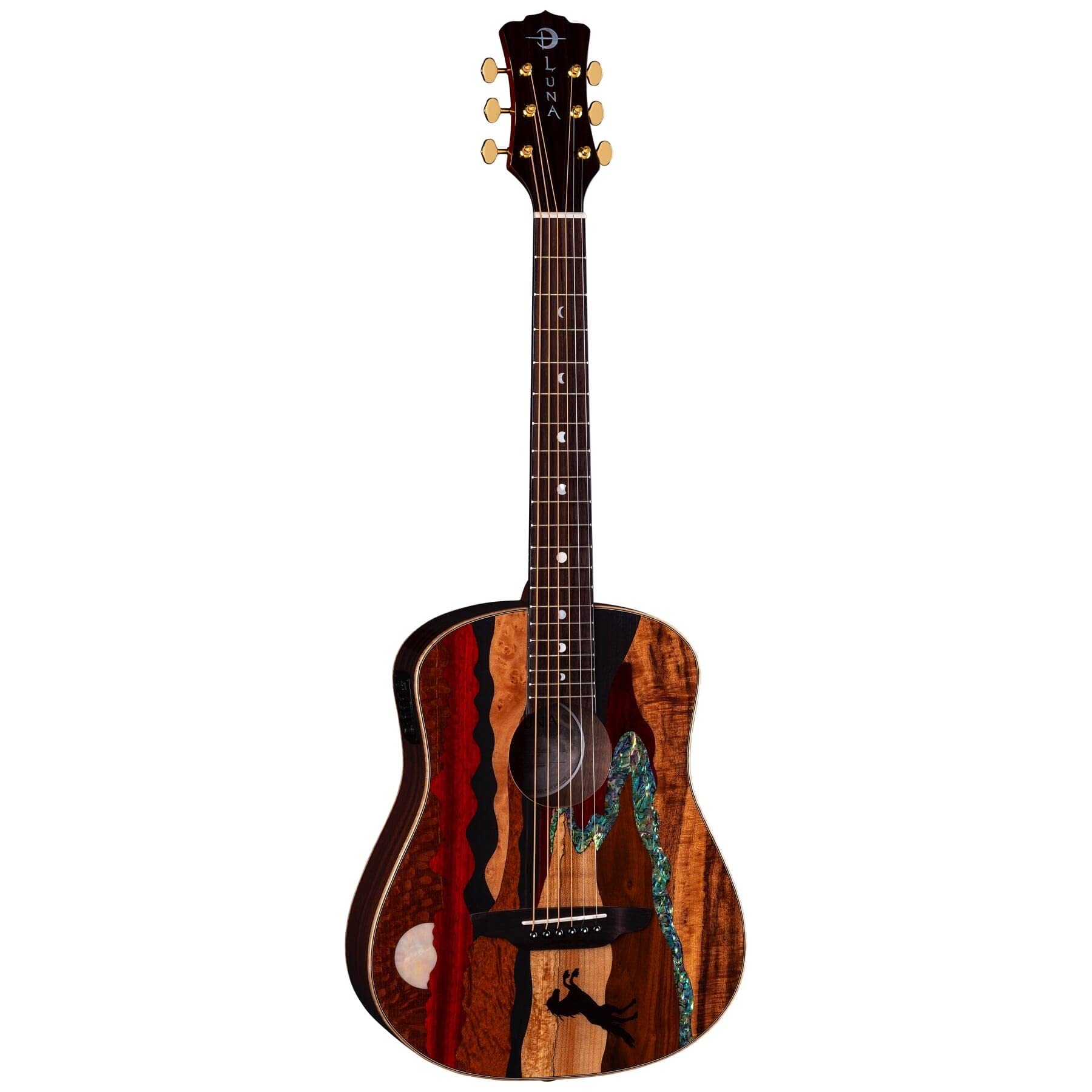Amazon.com: Luna Safari Vista Stallion Acoustic-electric Guitar