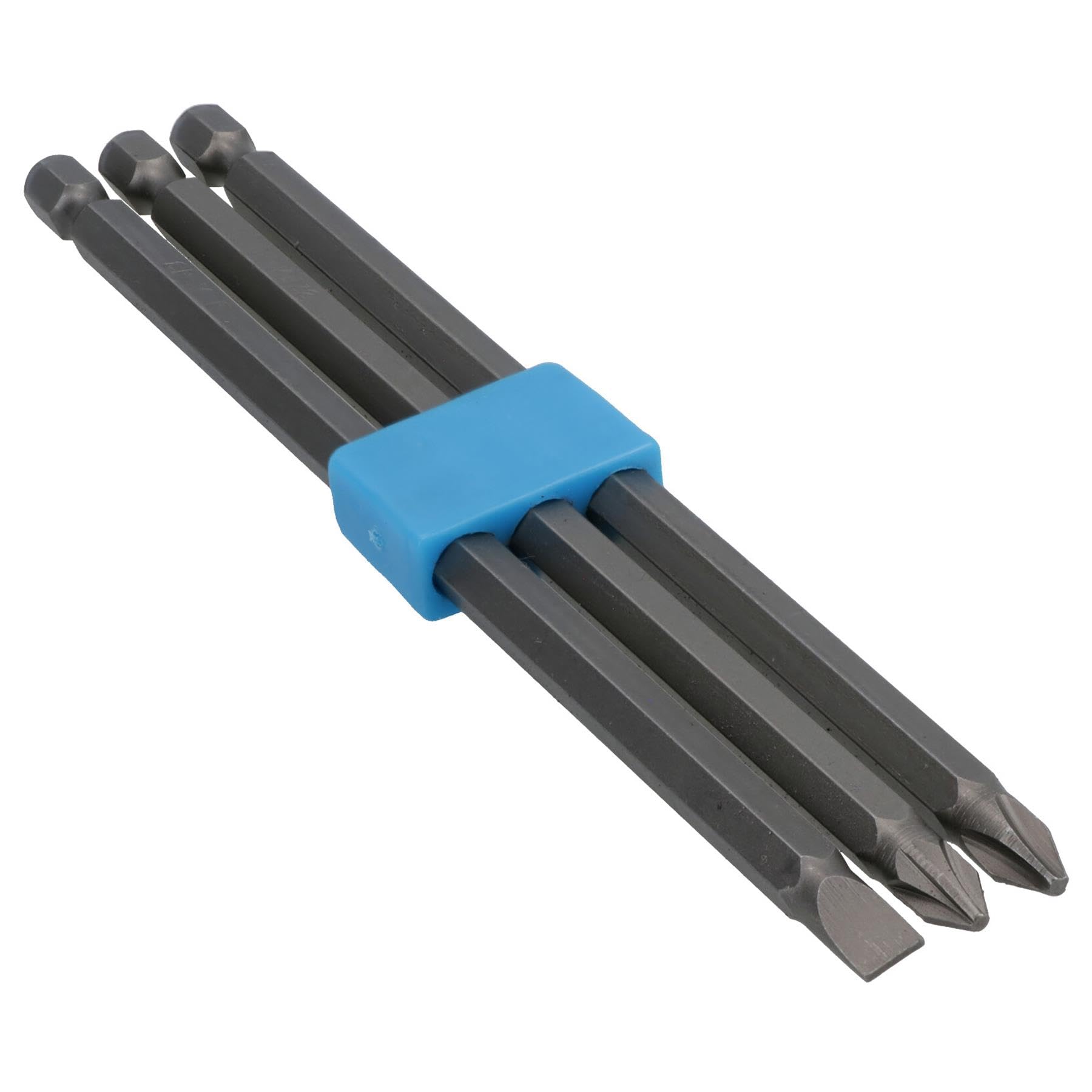 Schraubendreher-Bit-Set 12-teilig – Für Phillips, Pozidriv & Schlitz, Mit Halter, 1/4" Hex