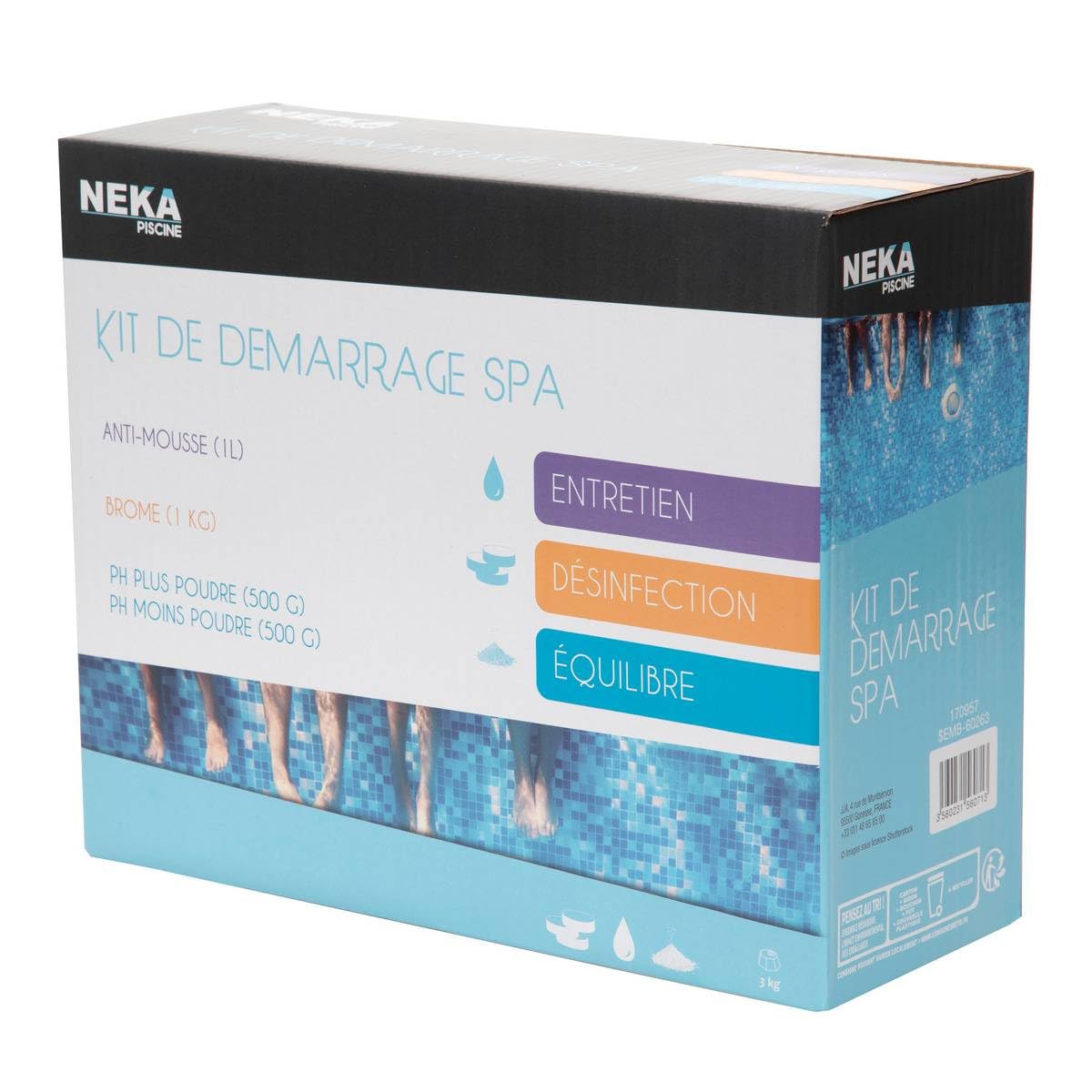 Zestaw startowy 4 produkty do spa - Brom/odpieniający/ph+/ph- - kompletne uzdatnianie wody w spa
