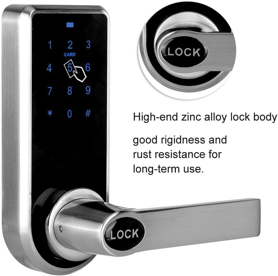 Review Product Smart Door Lock Keyless Entry Door Lock with Code Intelligent RFID Doorknob Lock 12 Digits Code Lock Touchscreen Keypad Security Door Lock for Office Hotel Apartment Black Friday Clearance Smart Door Lock Keyless Entry Door Lock with Code Intelligent RFID Doorknob Lock 12 Digits Code Lock Touchscreen Keypad Security Door Lock for Office Hotel Apartment