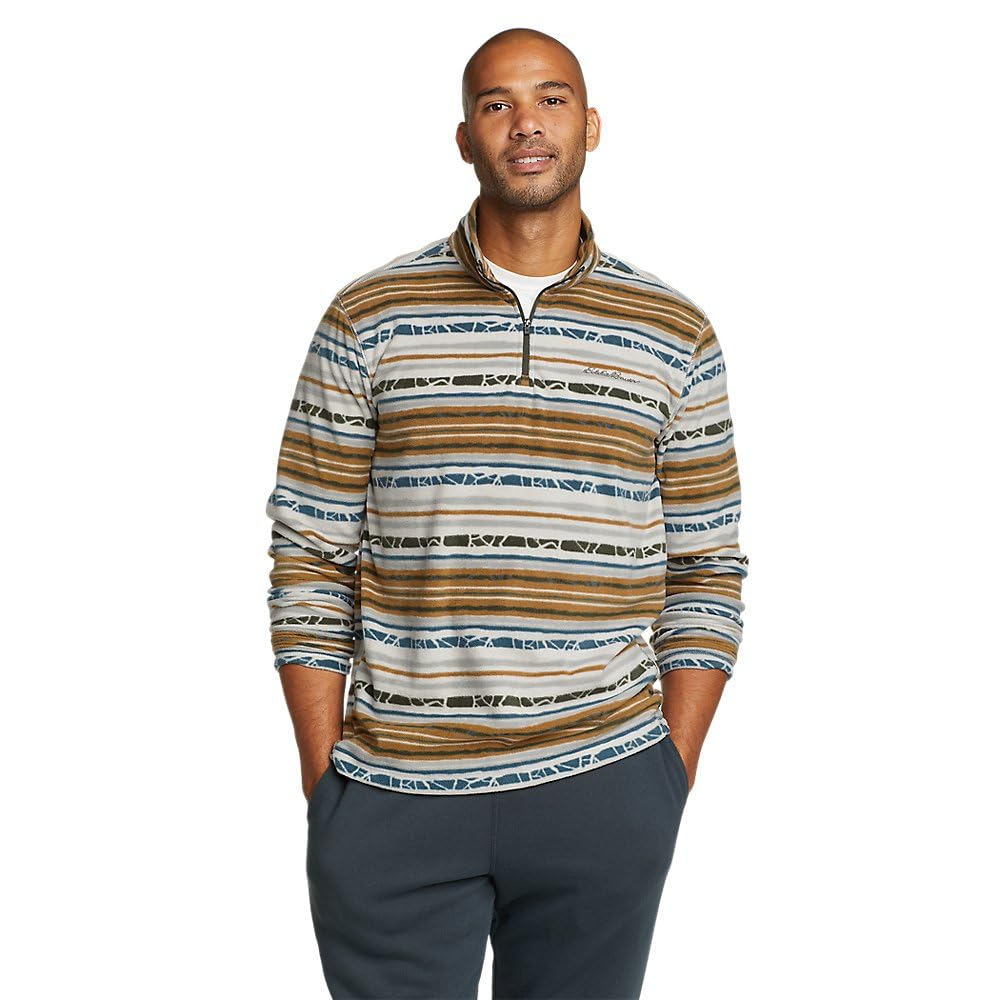 Eddie Bauer Men's Quest Fleece 1/4-Zip Pullover, Tawny, L
