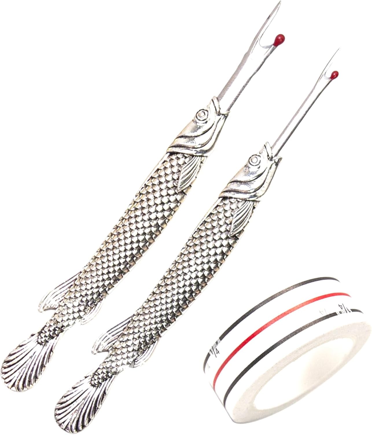 2Pcs Metal Seam Rippers with Sewing Tape Thread Remover Tool for Needle Work Pattern Clothes for for with Thread Remover