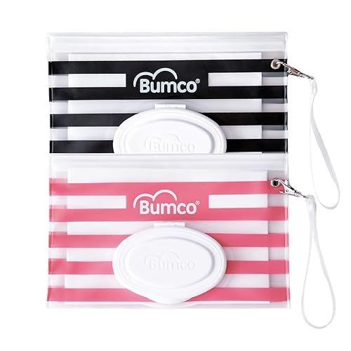 Miniatura 1 de BUMCO Dispensador de toallitas hermético, se mantiene húmedo, bolsa recargable reutilizable, organizador de bolsa de pañales para viajes, embrague