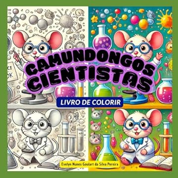 Capa do livro Camundongos cientistas: Livro de colorir (Portuguese Edition)