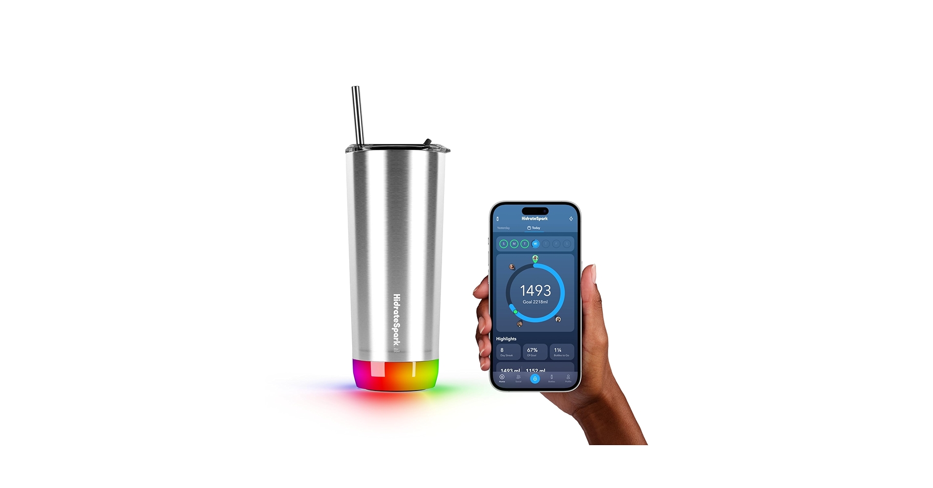 hane様】HidrateSpark PRO STEEL シルバー 620ml 20 oz HidrateSpark PRO hane様】HidrateSpark PRO STEEL シルバー 620ml 20 oz HidrateSpark PRO