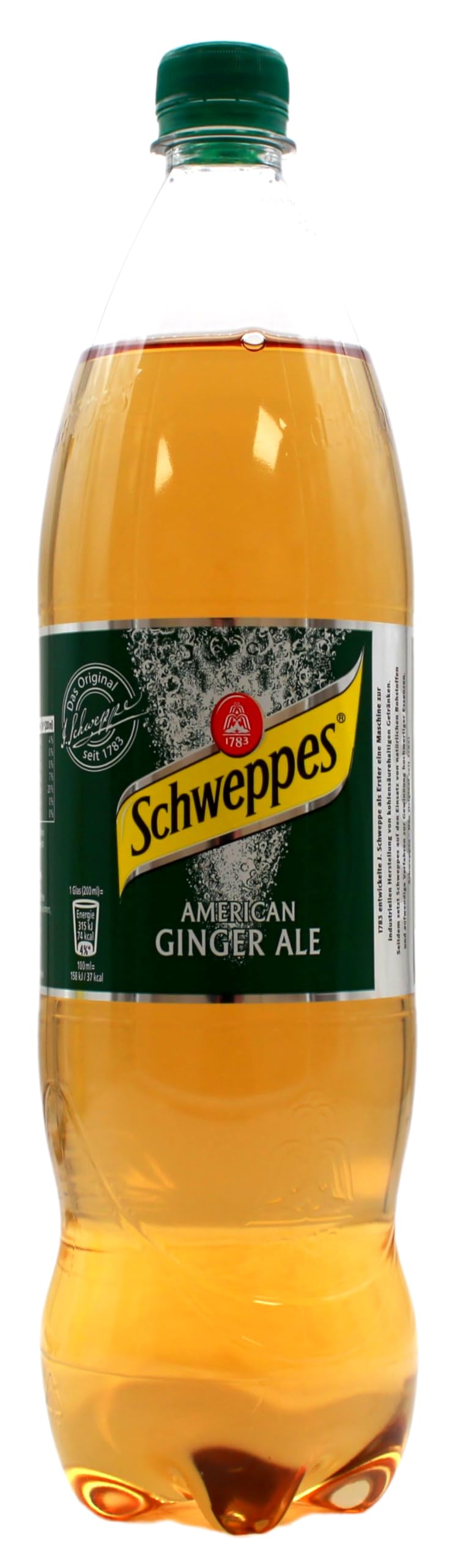 Schweppes American Ginger Ale, 12er Pack (12 x 1,25 l) EINWEG