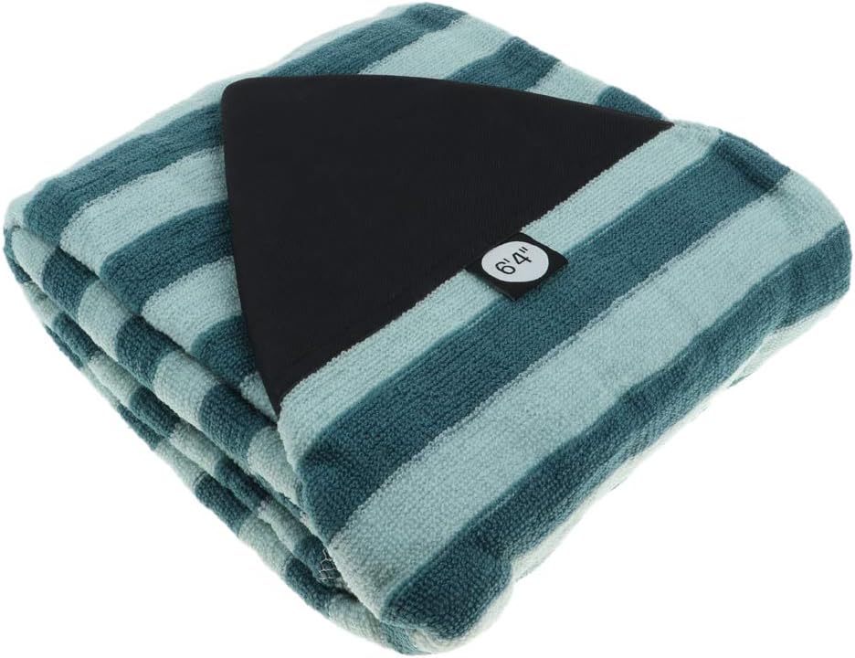 Weight Surfboard Sock ive Bag - Green Stripe, Adjustable Drawstring, Padded Nose or - Suitable for Surfboard, Shortboard, Funboard, and More - 6.8ft - 6.4ft