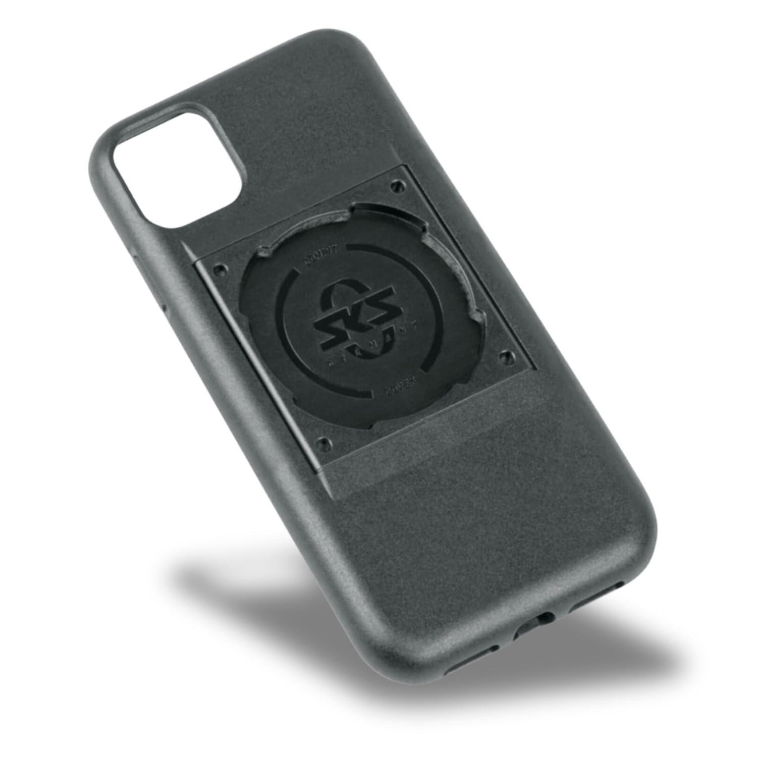 SKS GERMANY COMPIT COVER for iPhone XR/11 Mobile phone cover with fastening device for COMPIT system (pleasant feel, shock-absorbing, with fastening device, made of wear-resistant plastic) Black