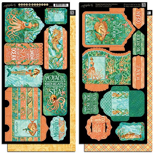 Graphic 45 Voyage Beneath The Sea Tags and Pockets Collection