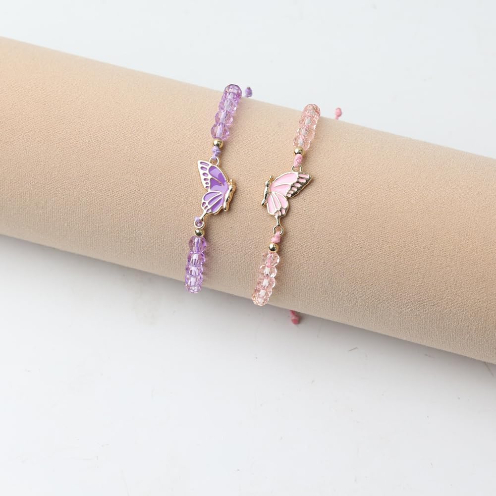 Friendship BFF Necklace Matching Butterfly Necklace for Best Friends, BFF Jewelry, 2 Pieces