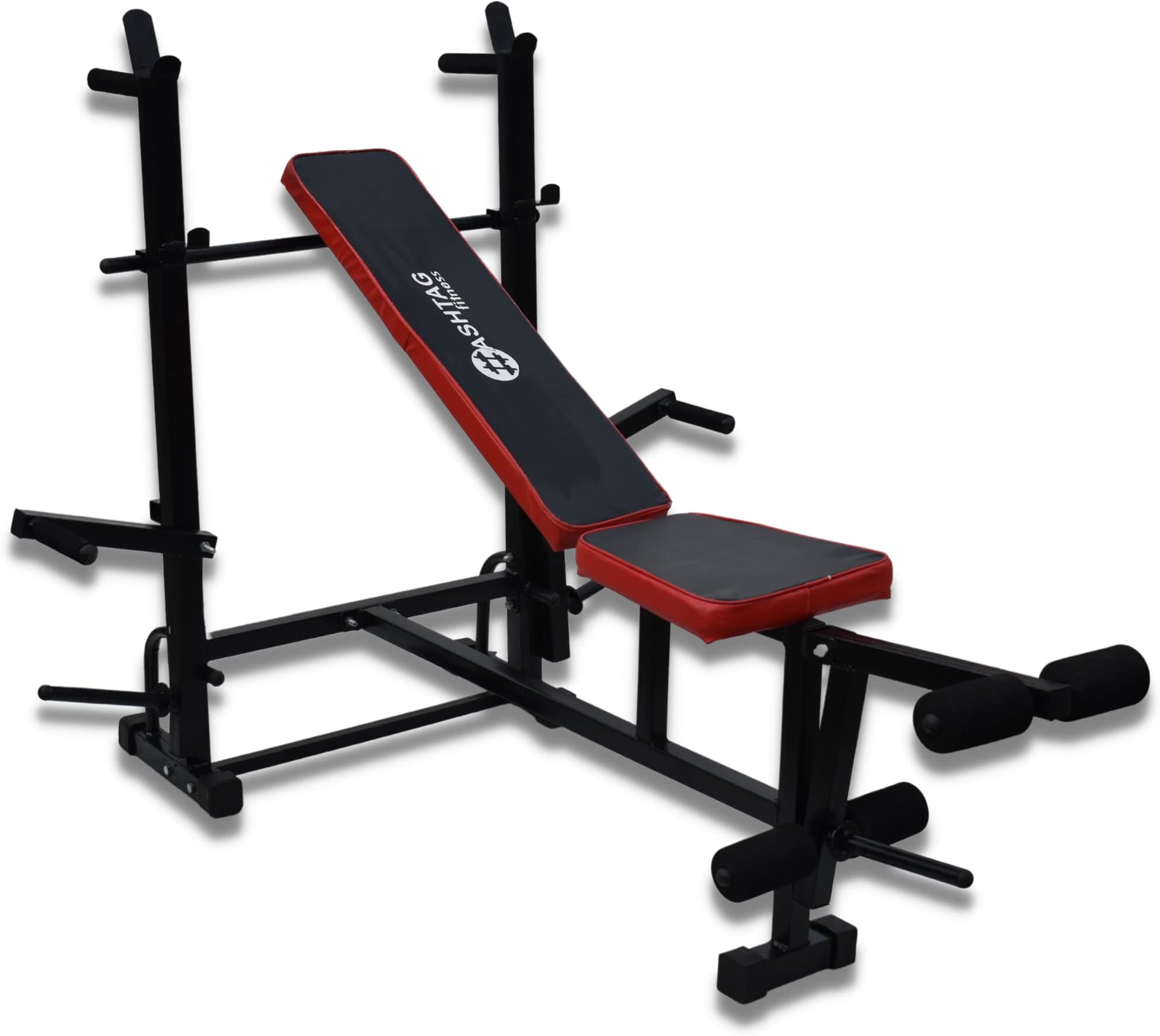 Hashtag Fitness 8 In 1 Heavy Duty Adjustable Multi Home Gym Bench (8IN1 GYM BENCH, Decline, 200 kg Limit)