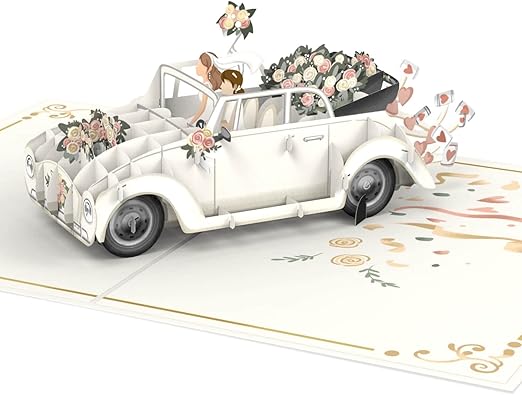 LIN17381, Carte POP UP - Carte De Vœux 3D Pour Mariage