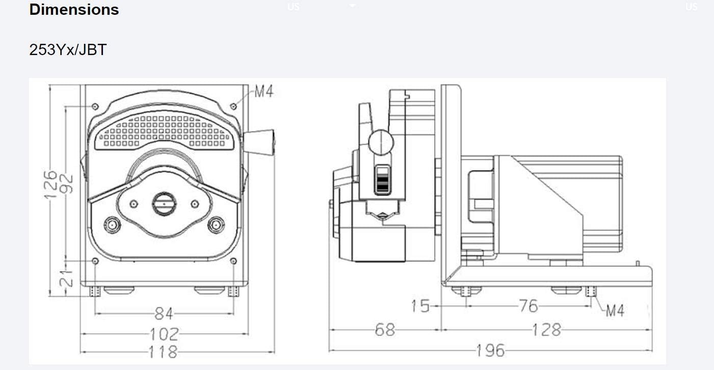 0-3000ml/min High Flow Peristaltic Pump with Stepper Motor 24v Low Noise, Easy Mounting Quick Loading Tube, Programmable Arduino/PLC/Raspberry Pi