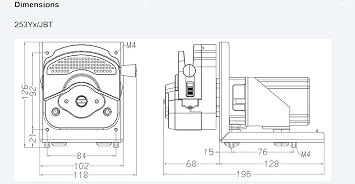 0-3000ml/min High Flow Peristaltic Pump with Stepper Motor 24v Low Noise, Easy Mounting Quick Loading Tube, Programmable Arduino/PLC/Raspberry Pi