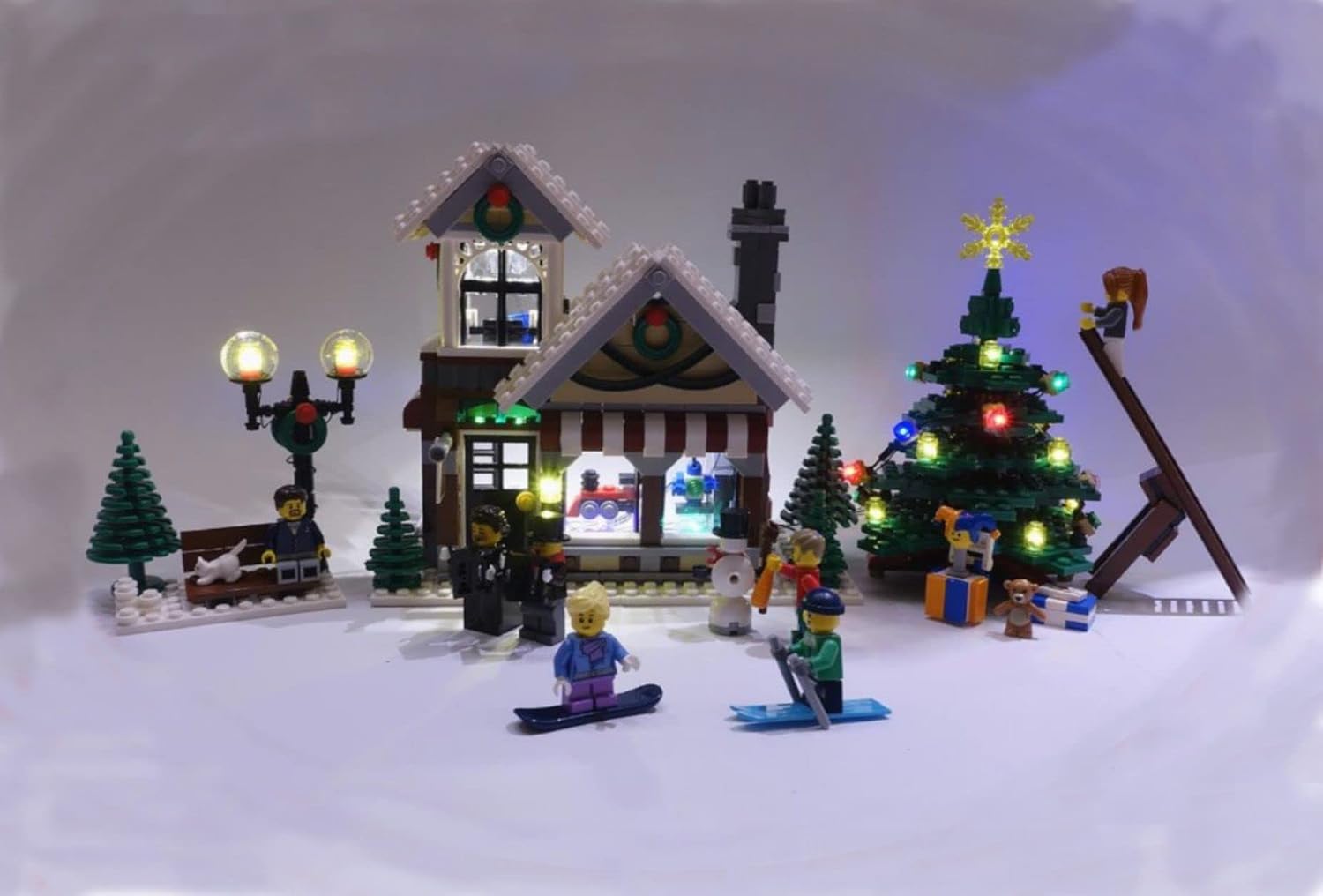 LED Lighting Kit for Lego Winter Village Toy Shop (2015) - 10249 - (Lego Set NOT Included)