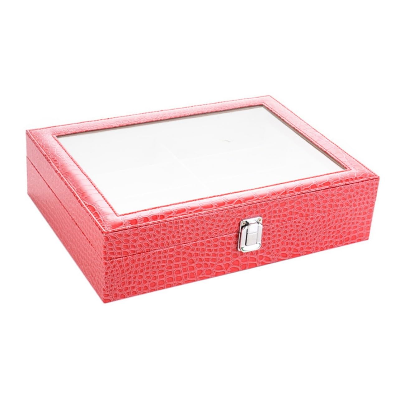 Boîte de rangement lunettes rouge pour éviter les rayures et la perte