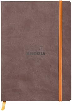 Rhodia Rhodiarama SoftCover Notebook - 80 Dots Sheets - 6 x 8 1/4 - Chocolate Cover RD-1174/53
