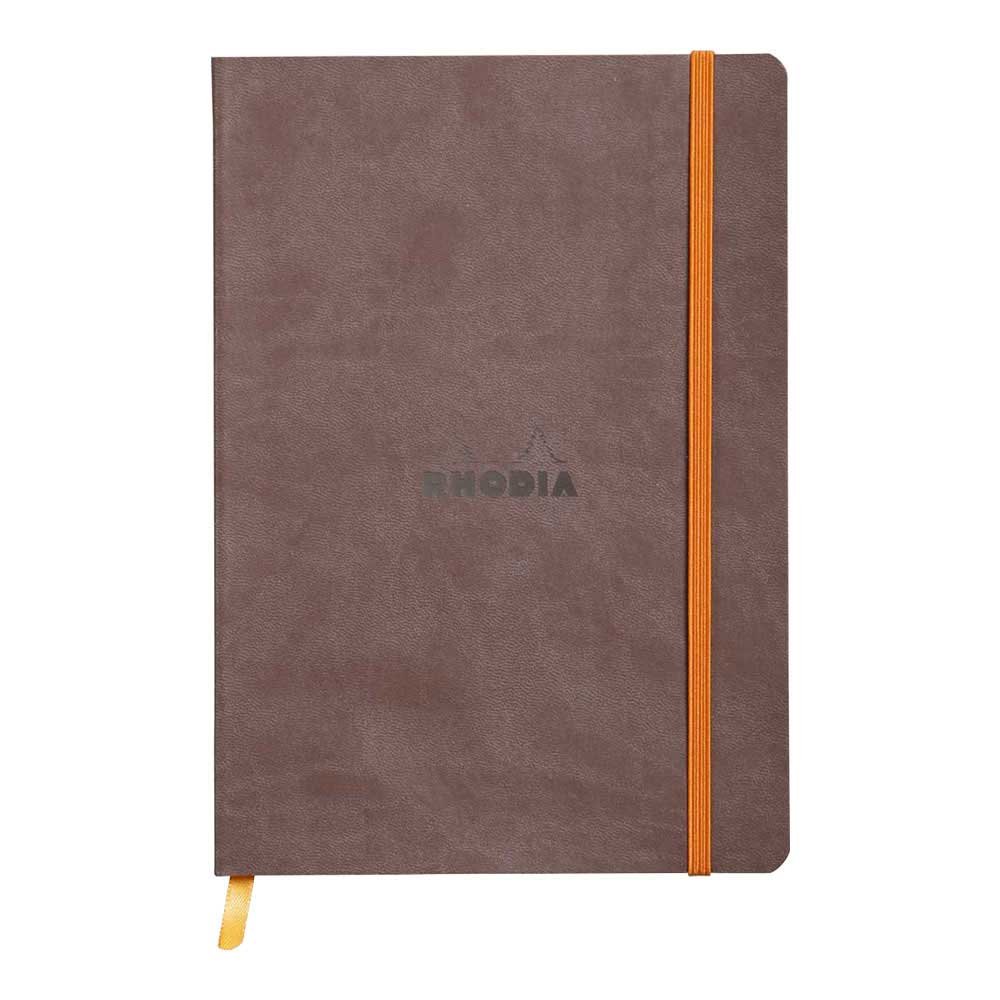 Rhodia Rhodiarama SoftCover Notebook - 80 Dots Sheets - 6 x 8 1/4 - Chocolate Cover (RD-1174/53)
