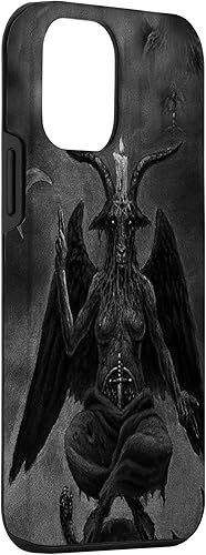 Miniatura 42 de iPhone 15 Pro Max Baphomet Occult Satanic Gothic Satan Goat Head 666 Tattoo Case