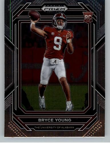 2023 Panini Prizm Draft Picks #101 Bryce Young Alabama Crimson Tide RC Rookie Card Official NCAA Football Card in Raw (NM or Better) Condition