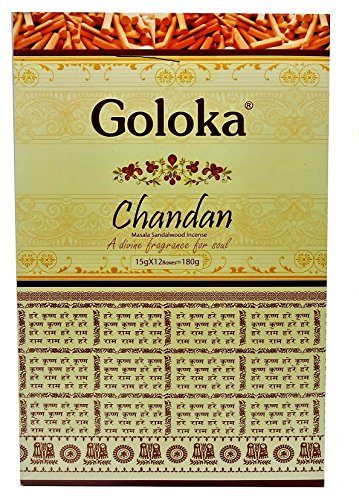 YesMandala Incienso Goloka - Chandan - 12 Cajas x 15g -