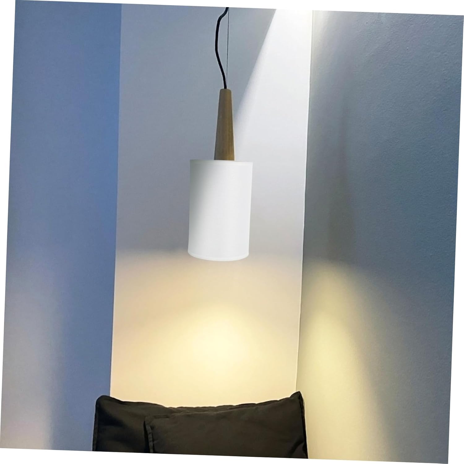 DOITOOL 2pcs Simple Cloth Lampshade for Ceiling Wall Table Lamps Easy to Install Warm Diffuse Lighting for Home Decor for Bedrooms Living Rooms