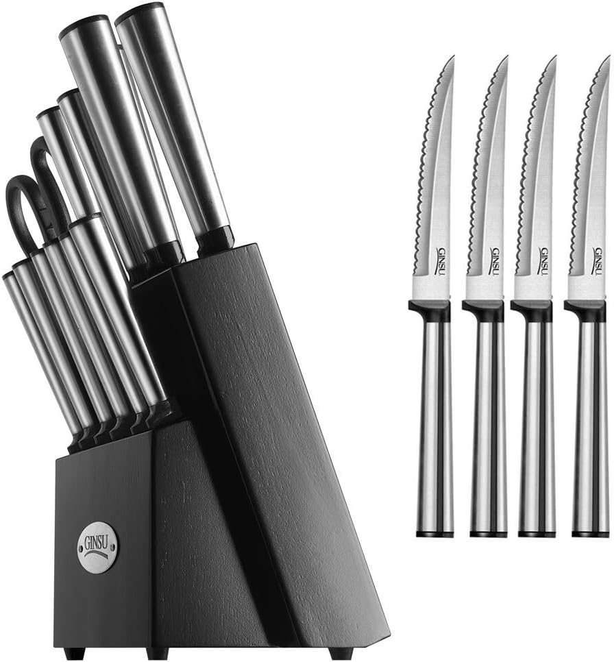 Ginsu Koden Series 18Piece Serrated Knife Set Cutlery