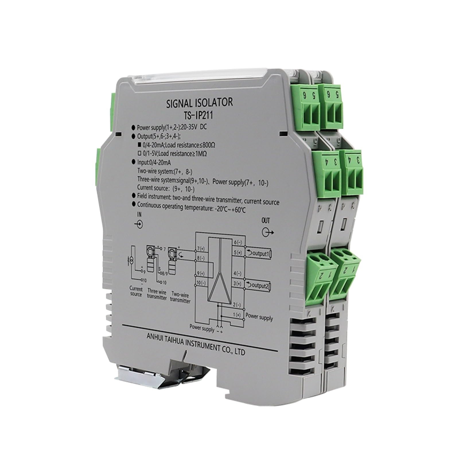 Isolateur 4-20mA TS-IP pour supprimer les boucles de masse