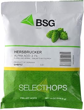 Hersbrucker (GR) Hop Pellets 8 oz