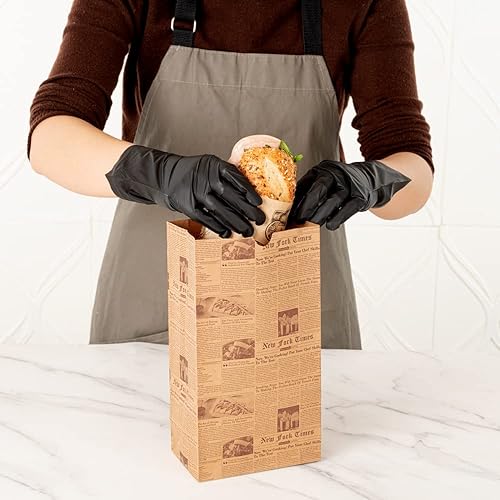Miniatura 6 de Restaurantware Bolsa Tek Kraft Bolsa de papel de periódico - 6 lb - 6" x 3 12" x 10 34" - Caja de 100 unidades