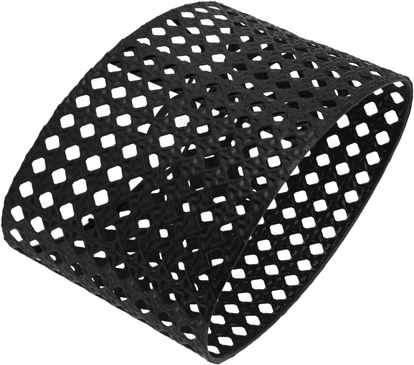 Lamp Shade, Hollow Oval Lampshade for E27 E14 for DIY (Black)