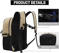 Vista 5 de MIER Mochila térmica 2 en 1 aislada para hombres y mujeres, mochila de senderismo con compartimento para el almuerzo, cubierta doble, a prueba