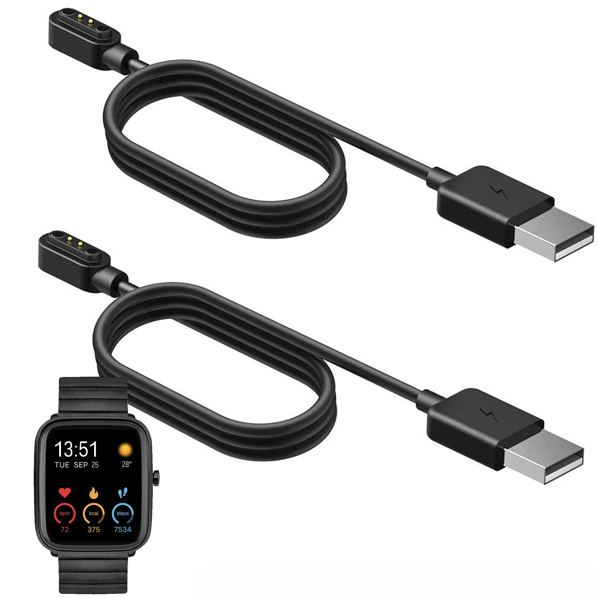 Chargeur montre intelligente Sekonda Motion Plus 38mm, câble USB magnétique - 8