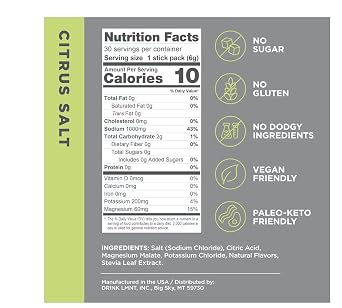 LMNT Zero Sugar Electrolytes - | Drink Mix | 30-Count (30 count, Citrus)