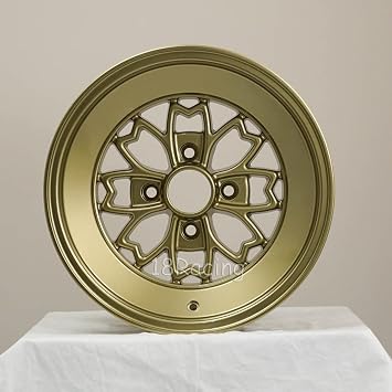 4 PCS ROTA ALEICA WHEELS SAKURA STYLE 15X8 PCD4X114.3 OFFSET 0 HB73 GOLD