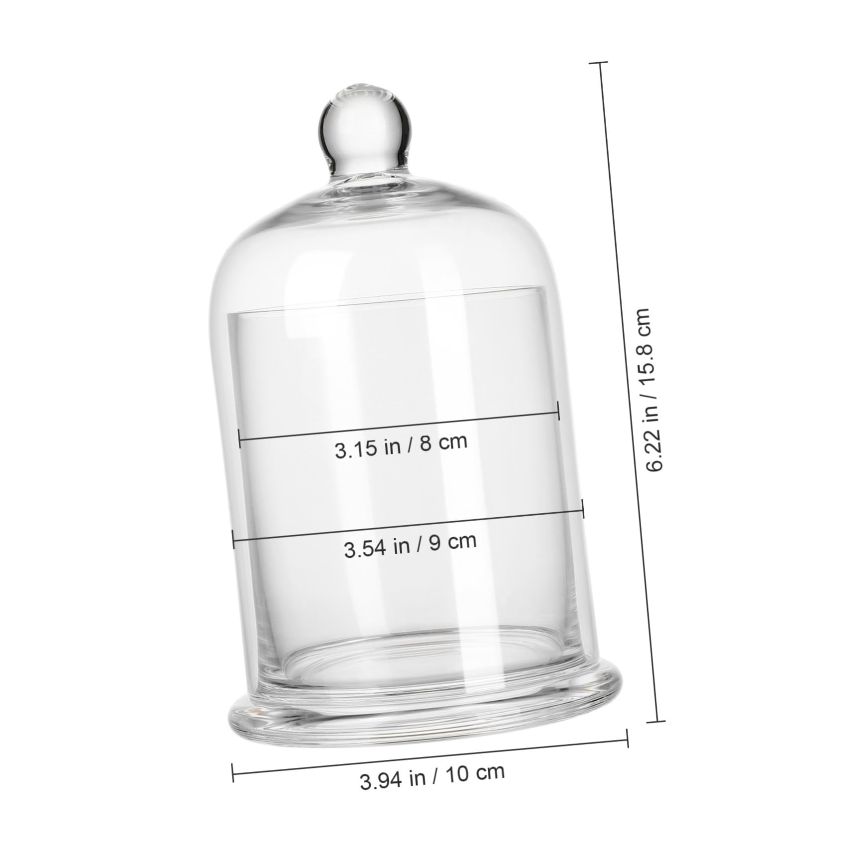 LALAFINA 2 Set Portacandele e Rilassante Design in Vetro per Candele per Decorazioni di Feste e Anniversari