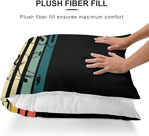 Miniatura 3 de Funda de almohada de estilo retro de Jiu Jitsu para almohada corporal, funda de almohada larga y suave para cama y sofá, 20 x 54 pulgadas