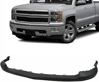 labwork Primed Plastic Front Upper Bumper Cover Replacement for Silverado 1500 2014-2015 23432482 GM1014112C