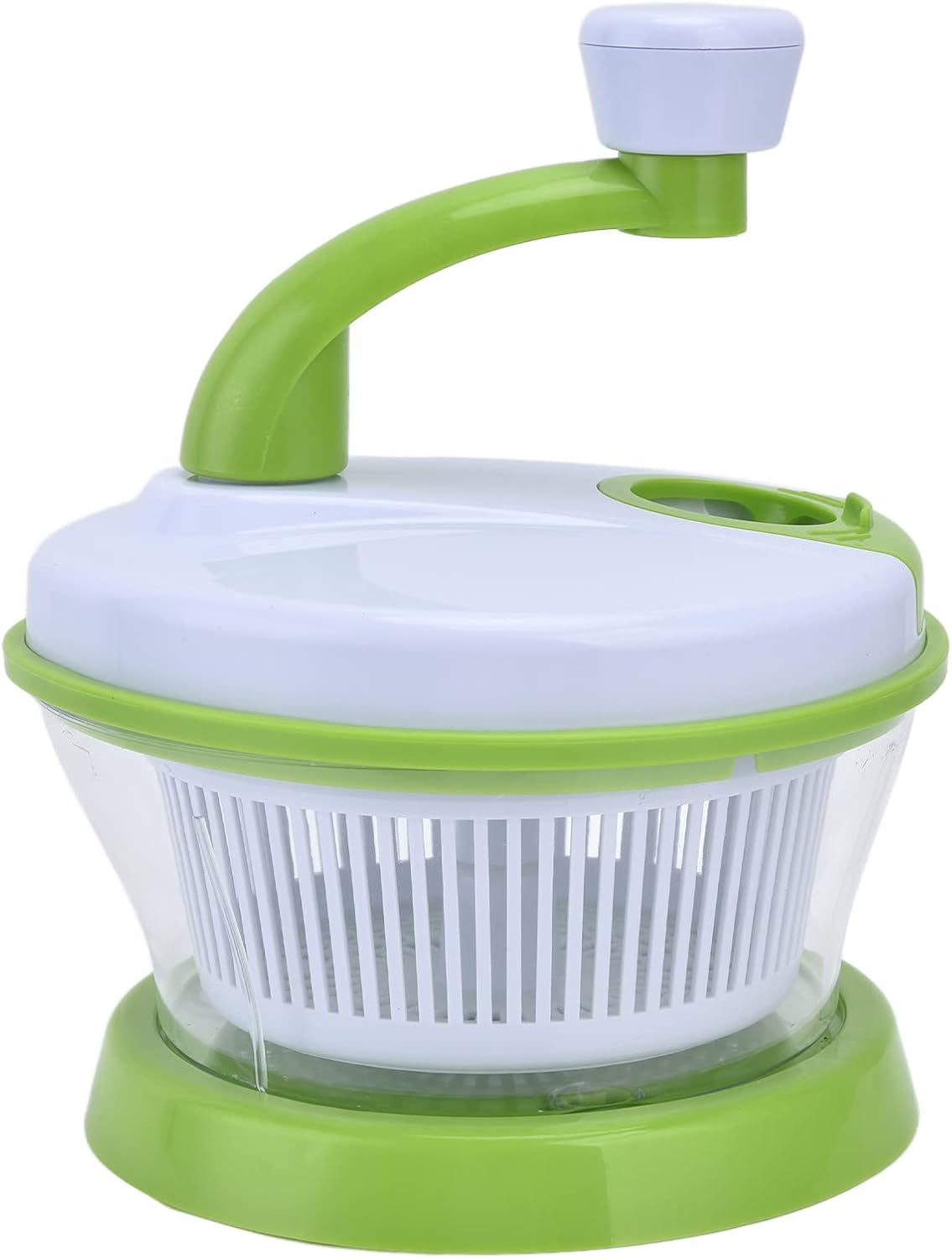 Handcrank Salad Spinner Colander Bowl, Fruit Vegetable Crusher Chopper, Meat Mincer Garlic Ginger Grinder, Flour Egg Blender Stirrer