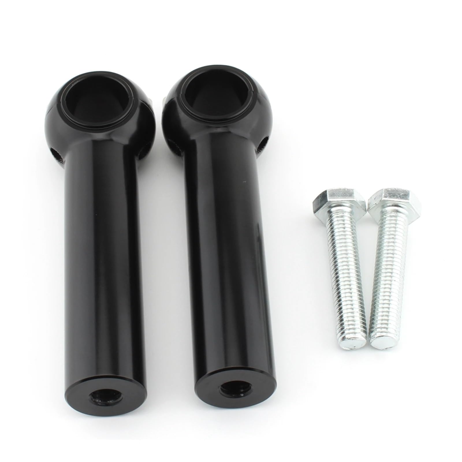 Moto Riser Per Cruiser Per Choppers Per Metriche Tutte Le Motociclette Con Diametro Barra Da 2,5 Cm/ 1" Maniglia Da 4 Pollici Kit Riser Manubrio Manubrio Riser Morsetto(5 Inch-Black)